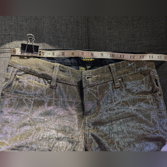 Rare Tripp NYC Gold/Silver holographic jeans - Picture 6 of 6